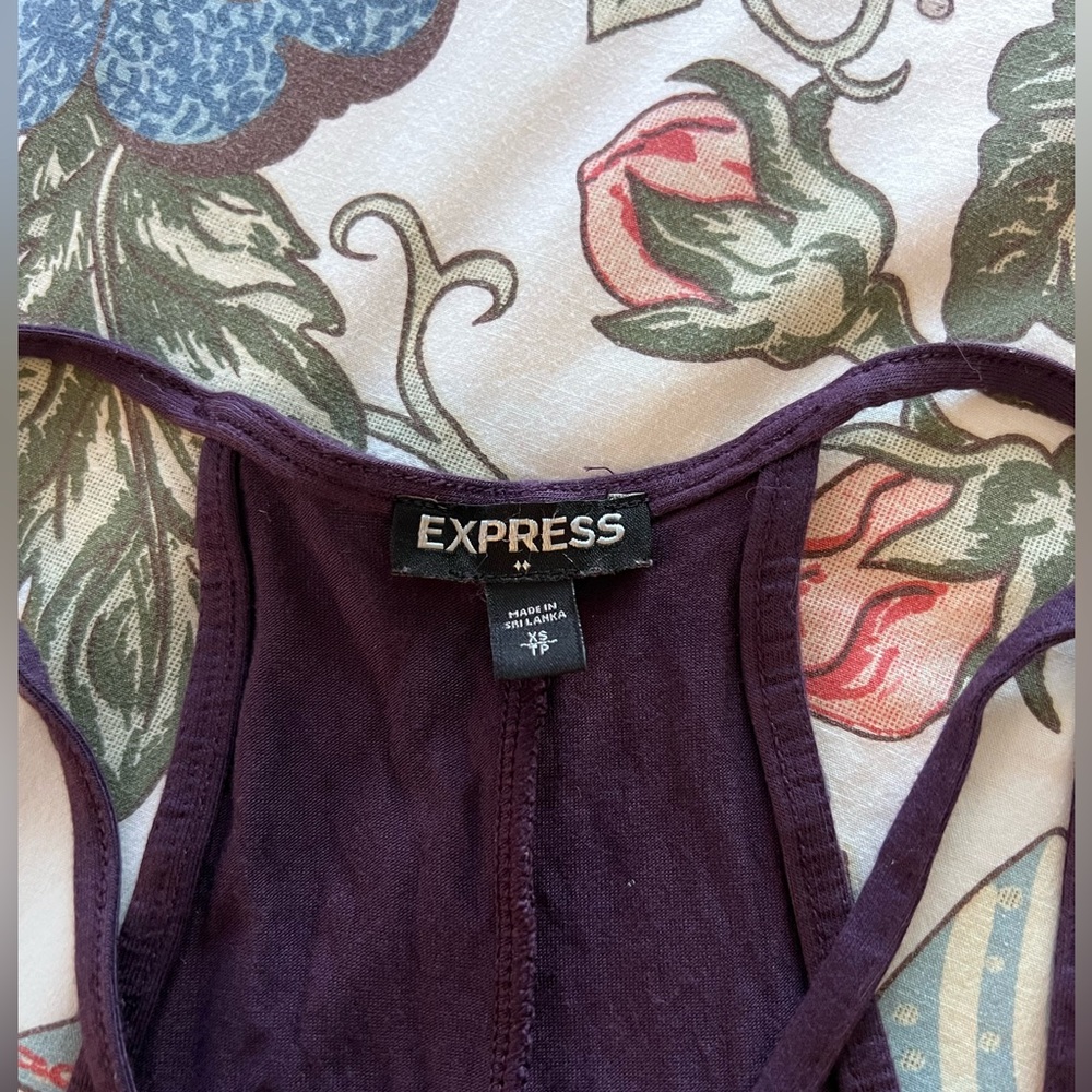 EXPRESS Purple Skater Dress - Picture 3 of 5